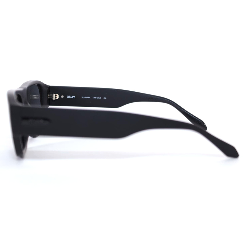Quay Australia NIGHT CAP Sunglasses - Matte Black/Black Polarized - NWT - Picture 4 of 10